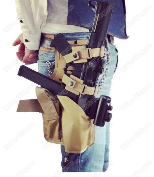 ROCO Drop Leg Mp7 Holster With Extra Mag Pouch