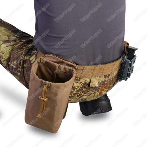 WF003 WF Folding Dump Pouch Laser Cut Molle - Tan