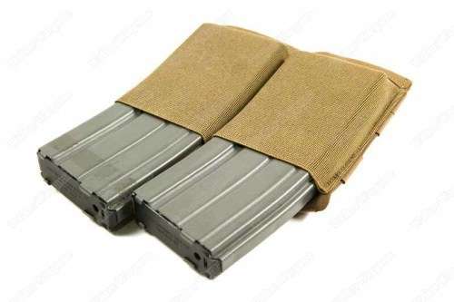 Emerson Double Elastic M4 Pouch  Desert Tan