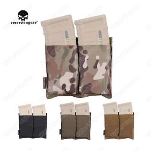 Emerson Double Elastic M4 Pouch  Desert Tan