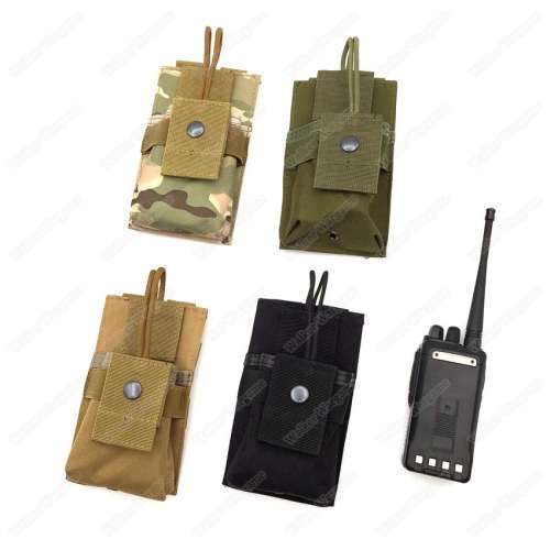 Tactical Molle Short Radio Pouch - Fit Radio , Mag - Multicam
