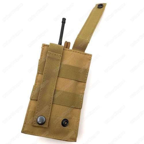 Tactical Molle Short Radio Pouch - Fit Radio , Mag - Multicam