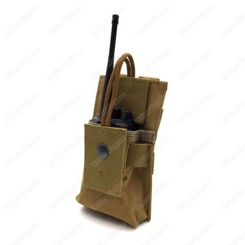 Tactical Molle Short Radio Pouch - Fit Radio , Mag - Multicam