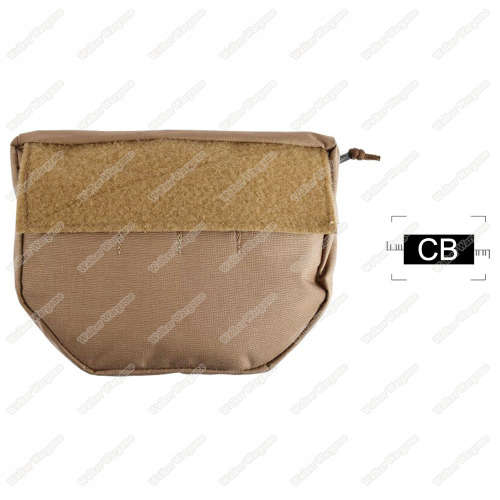 Emerson Belly Pouch Drop Down Velcro Utility Pouch - Tan