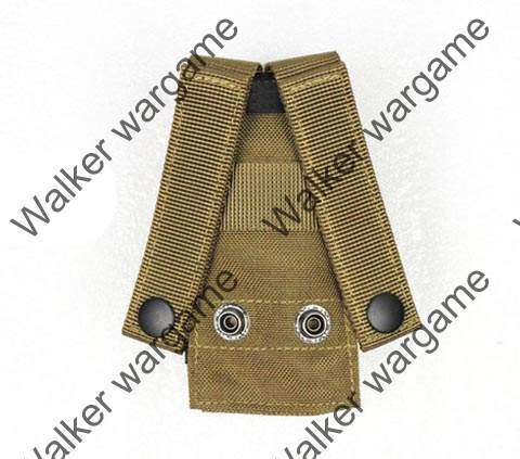 WWG Molle Single Pistol 9mm 40sw .45acp Magazine Pouch (Also can fit Tourch) - Tan