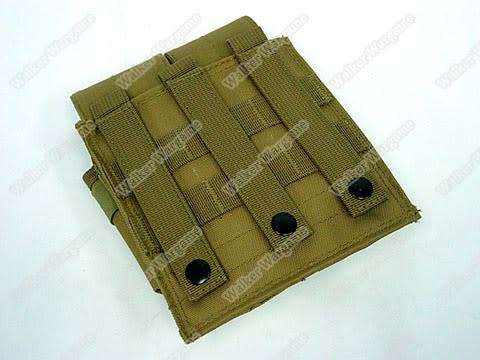 Tactical Double M4 5.56 Molle Magazine Pouch - Desert Tan