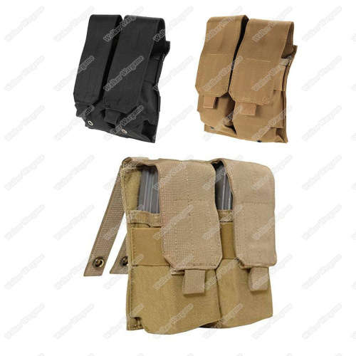 Tactical Double M4 5.56 Molle Magazine Pouch - Desert Tan