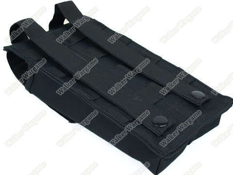 Tactical Double P90 UMP Mp5 Molle Magazine Pouch - SWAT Black