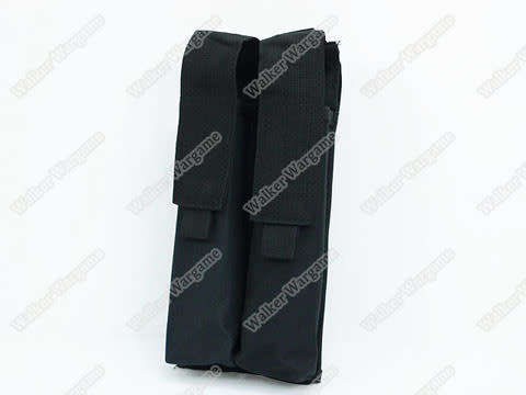 Tactical Double P90 UMP Mp5 Molle Magazine Pouch - SWAT Black