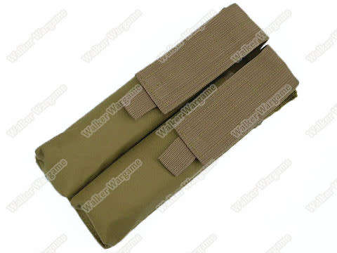 Tactical Double P90 UMP Mp5 Molle Magazine Pouch - Desert Tan