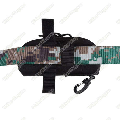 Tactical Molle Glasses Hard Case Zipper Sunglasses Carrying Case 1000D Nylon with Clip Tan