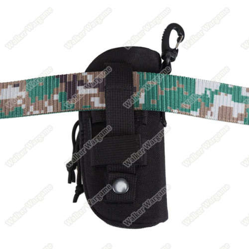 Tactical Molle Glasses Hard Case Zipper Sunglasses Carrying Case 1000D Nylon with Clip Tan