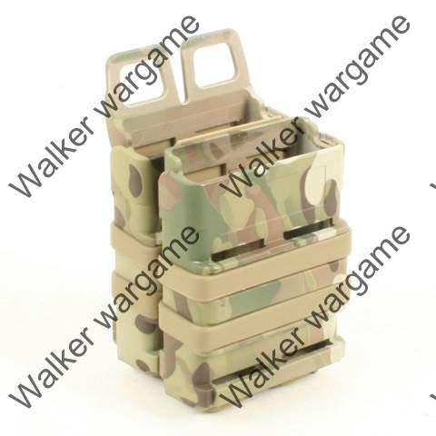 Molle FastMag Rifle Magazine Clip Holder Pouch Set - Multicam