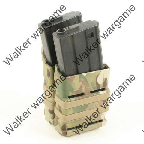 Molle FastMag Rifle Magazine Clip Holder Pouch Set - Multicam