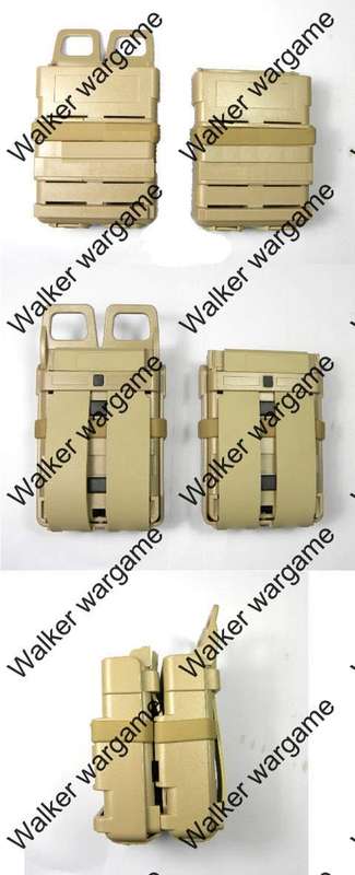 Molle FastMag Rifle Magazine Clip Holder Pouch Set - Multicam