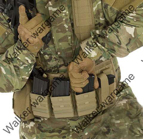 Tactical Molle FastMag Pistol and Rifle Magazine Clip Holder Pouch - Desert Tan