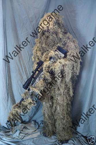 Sniper Ghillie Suit 3Piece Set - Desert