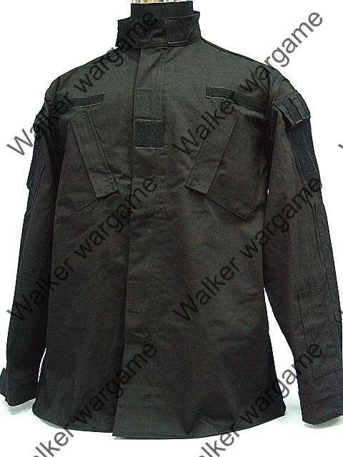 BDU Battle Dress Uniform Full Set - Police SWAT Black Size XL