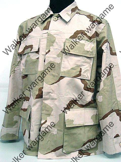 BDU Battle Dress Uniform Full Set - US Army Three Tan Desert Camo Size XL