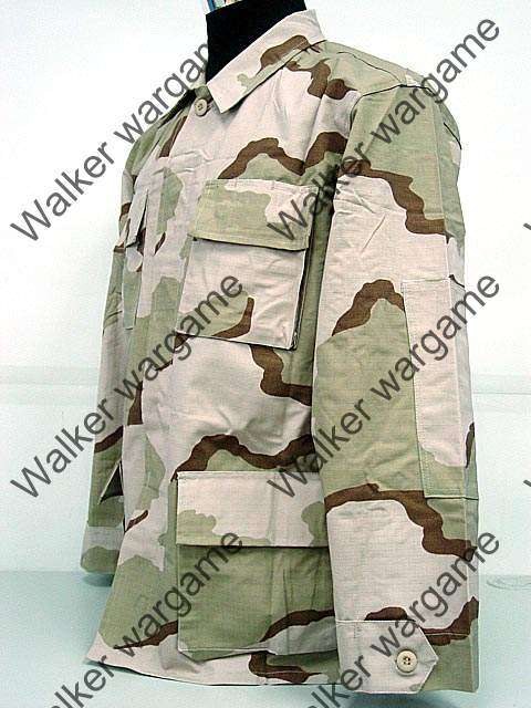 BDU Battle Dress Uniform Full Set - US Army Three Tan Desert Camo Size XL