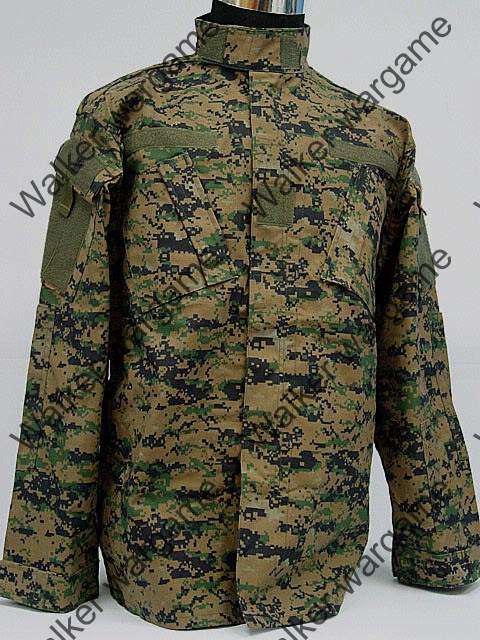 BDU Battle Dress Uniform Full Set - US MARINE Digital Woodland Camo Marpat Size L