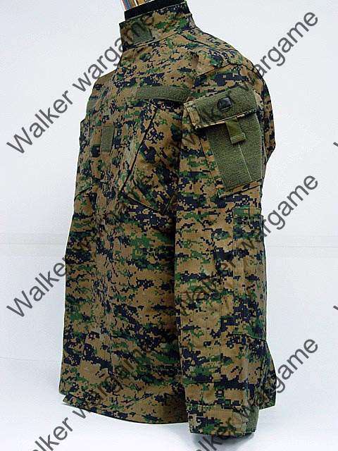 BDU Battle Dress Uniform Full Set - US MARINE Digital Woodland Camo Marpat Size L