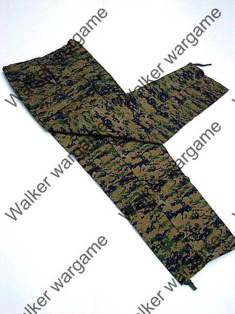BDU Battle Dress Uniform Full Set - US MARINE Digital Woodland Camo Marpat Size L