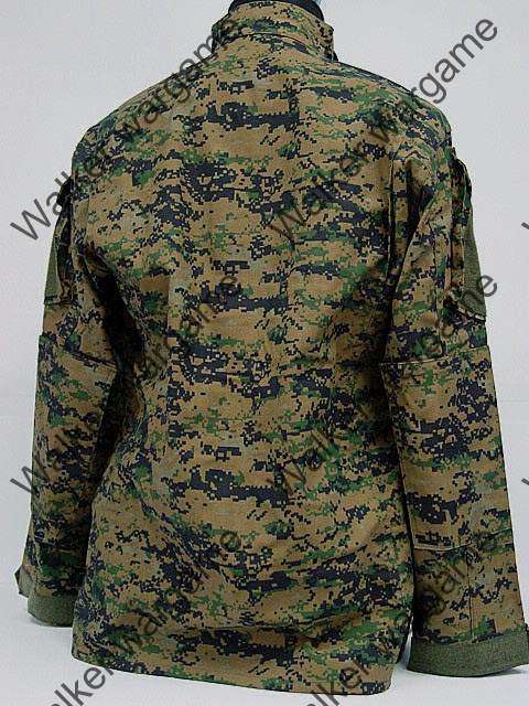 BDU Battle Dress Uniform Full Set - US MARINE Digital Woodland Camo Marpat Size L