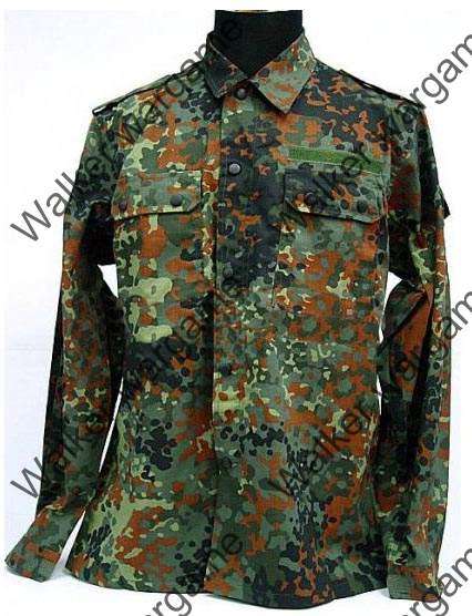BDU Battle Dress Uniform Full Set - German Army Woodland Flecktarn Camo Size M