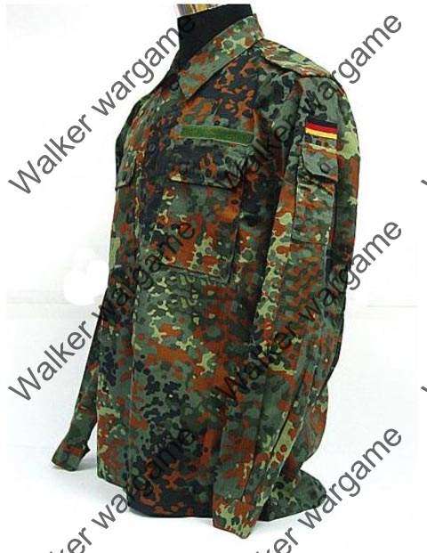 BDU Battle Dress Uniform Full Set - German Army Woodland Flecktarn Camo Size M