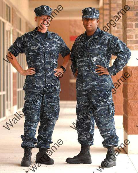 BDU Battle Dress Uniform Full Set - US NAVY Work Uniform NWU Size L