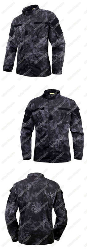 BDU Battle Dress Uniform Full Set - Special Force Night OPS Black TYP Typhon Camo Size 2XL