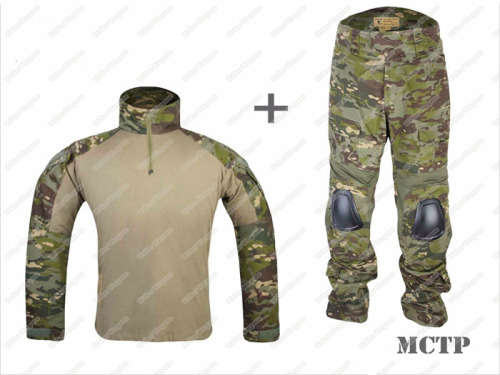 Combat Set Shirt & Pants Build in Knee Pads - Multicam Tropic MCTP Size M