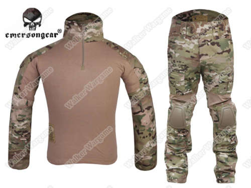 Combat Set Shirt & Pants Build in Elbow & Knee Pads - US Speical Force Multi Camo Size 2XL