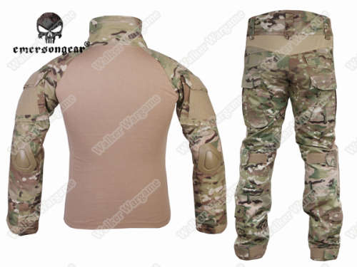 Combat Set Shirt & Pants Build in Elbow & Knee Pads - US Speical Force Multi Camo Size 2XL