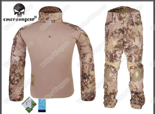 Combat Set Shirt & Pants Build in Elbow & Knee Pads - Special Force HLD Camo Size M