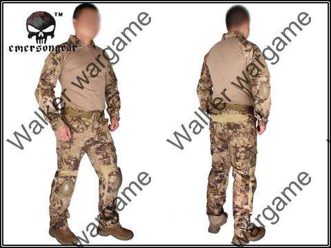 Combat Set Shirt & Pants Build in Elbow & Knee Pads - Special Force HLD Camo Size M