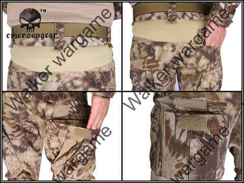 Combat Set Shirt & Pants Build in Elbow & Knee Pads - Special Force HLD Camo Size M