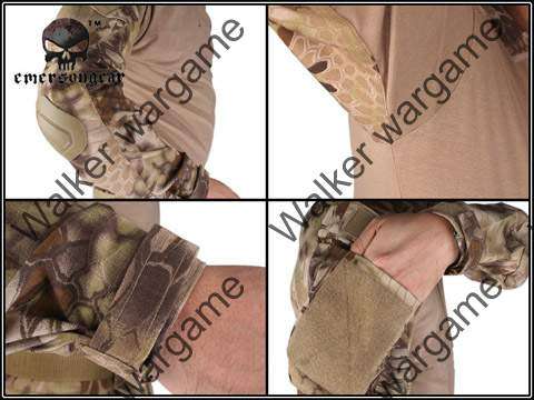 Combat Set Shirt & Pants Build in Elbow & Knee Pads - Special Force HLD Camo Size M