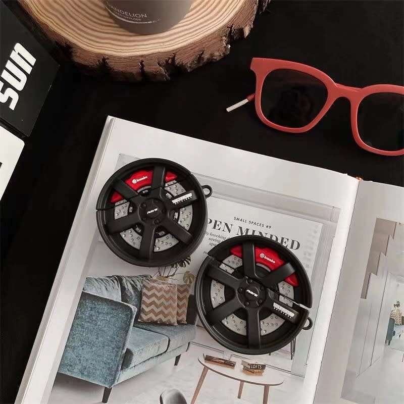 Racing Wheel Rubber Cover For Apple Airpods Pro and Pro 2