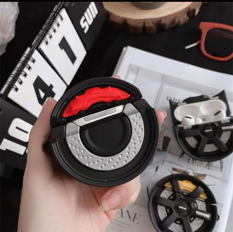 Racing Wheel Rubber Cover For Apple Airpods Pro and Pro 2