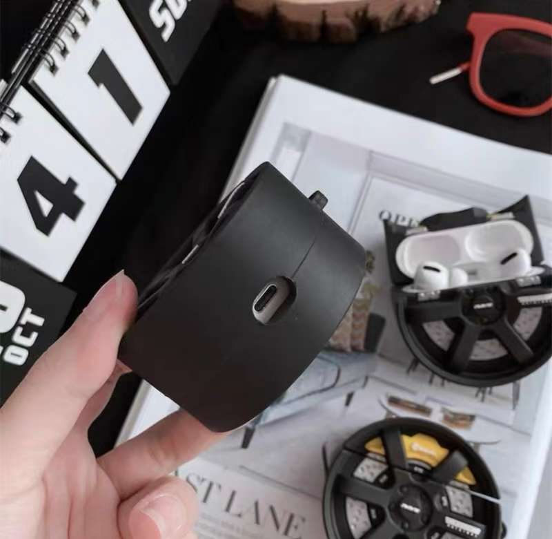 Racing Wheel Rubber Cover For Apple Airpods Pro and Pro 2