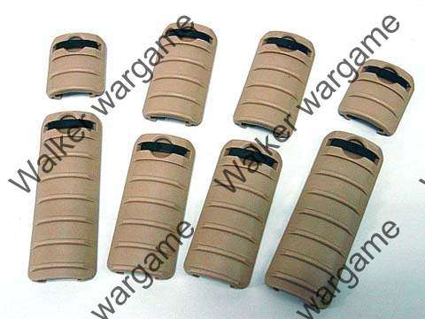 Energy Armor RIS RAS Picatinny Rail Cover Panel 8pcs Set -  Desert Tan