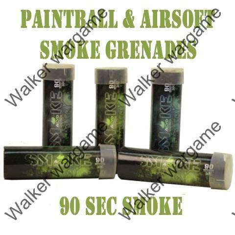 Airsoft And Paintball Tactical Smoke Grenades  Ring Pull - Colour Blue