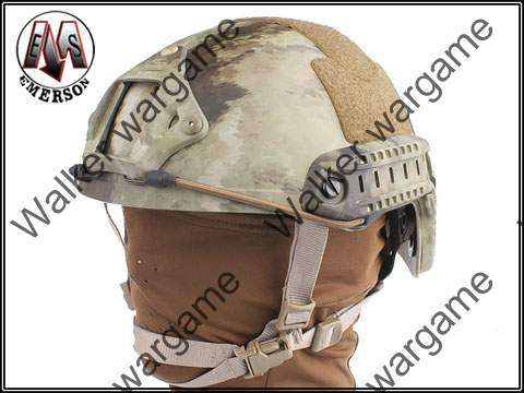 Fast Jump Helmet with NVG Mount & Side Rail - US Special Forces A-tacs