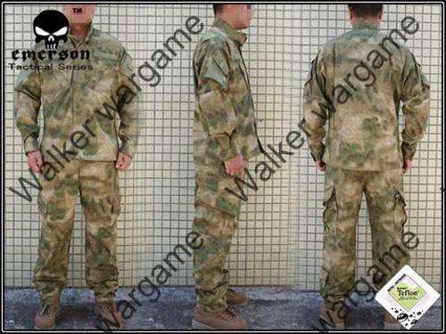 Special Forces A-Tacs FG Camo BDU Uniform Set (Jacket And Pants) --- Size Large
