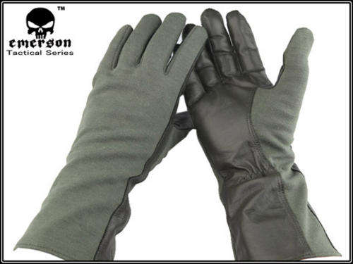 Emerson Nomex USAF Pilot & US Army Gloves -- OD Green SIZE 10 X-Large