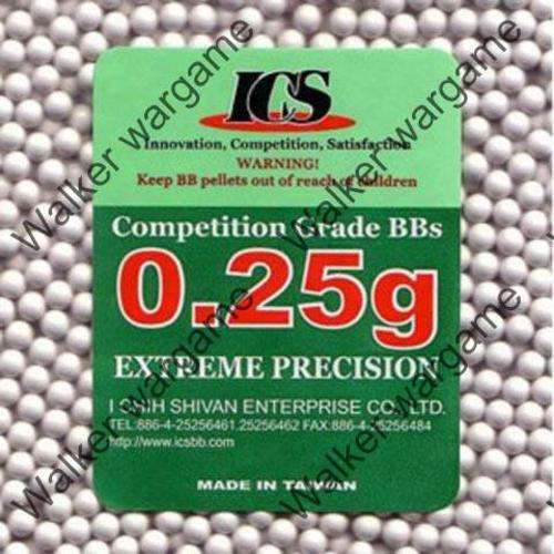 ICS 0.25g  6mm Precision Airsoft Ball 4000 rounds High Quality BB (Made In Taiwan)
