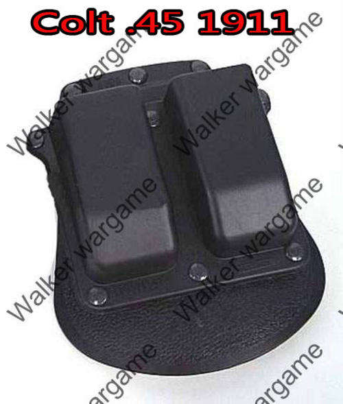 IPSC Style Double Colt 1911 Pistol Roto Belt & Paddle Magazine Holster