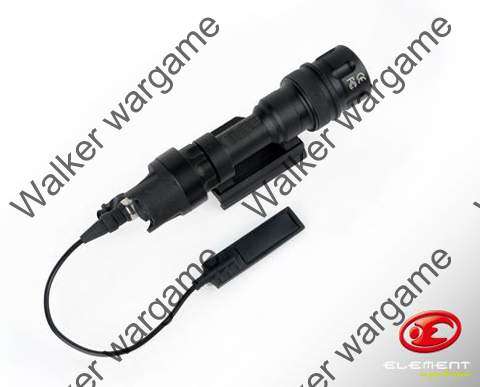 M962V Tactical Rifle LED Flashlight With Quick  Release QD Mount - Black